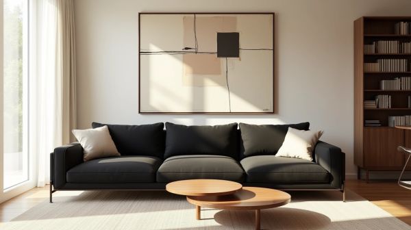 Optimiser votre décoration avec un bout de canapé noir