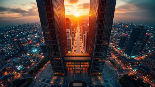 Transformez votre espace avec une vue panoramique urbaine